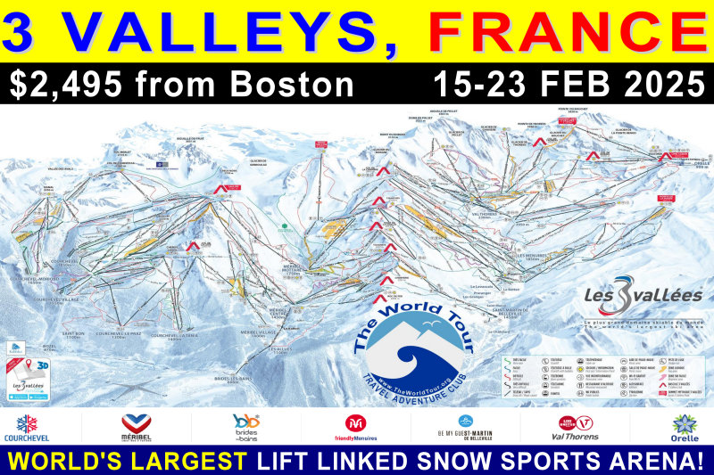 The Three Valleys, French Alps: February 15-23, 2025