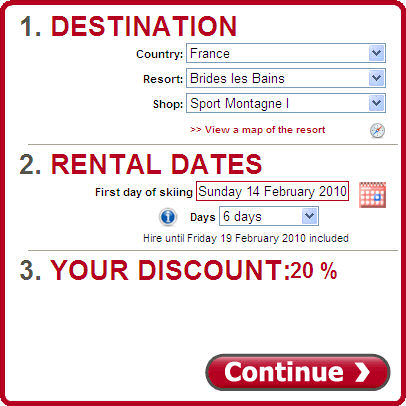 DISCOUNT SKI & SNOWBOARD EQUIPMENT RENTALS