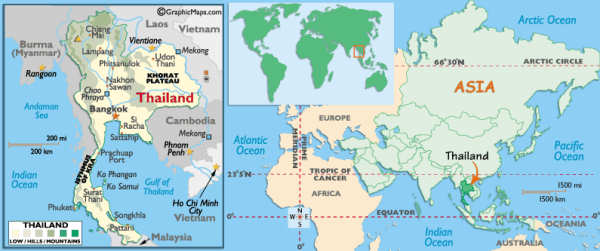 Where is Thailand - Map