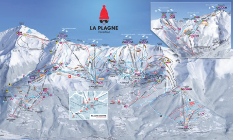 La Plagne, Paradiski, France Feb. 2025 from Boston