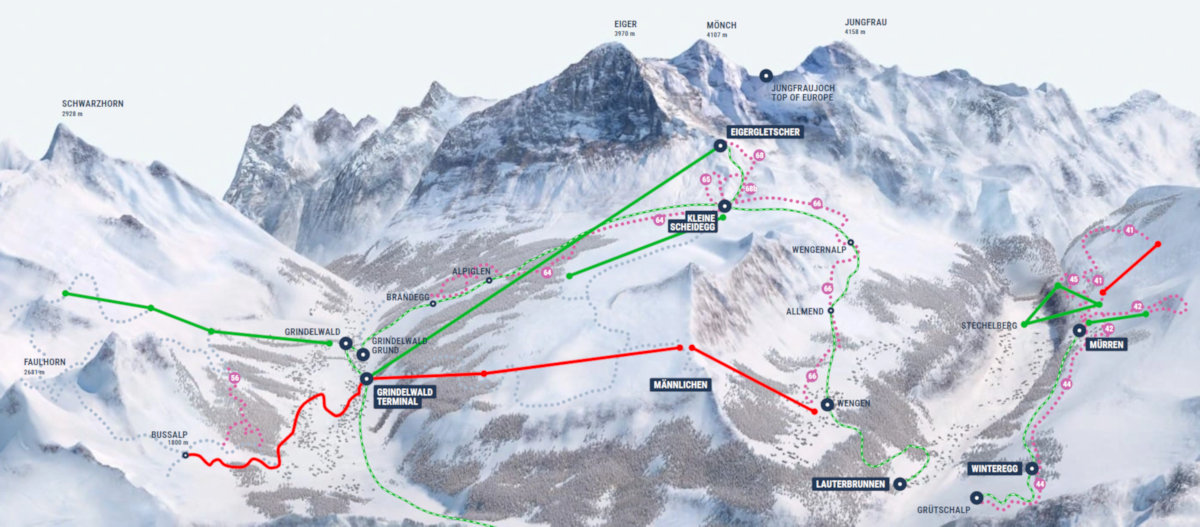 Jungfrau, Switzerland Winter Hiking