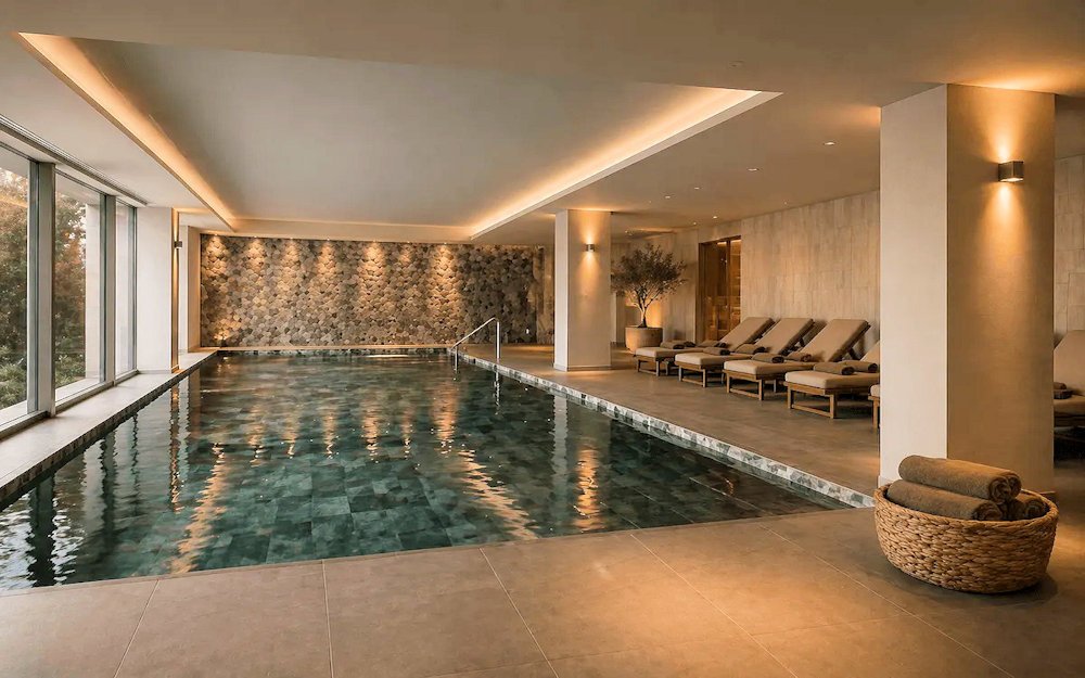 Indoor wellness pool at Precise House Mantegna Roma