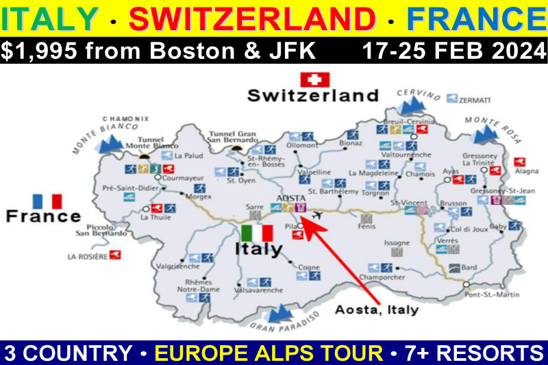European Alps Tour: Italy • Switzerland • France Feb. 17-25